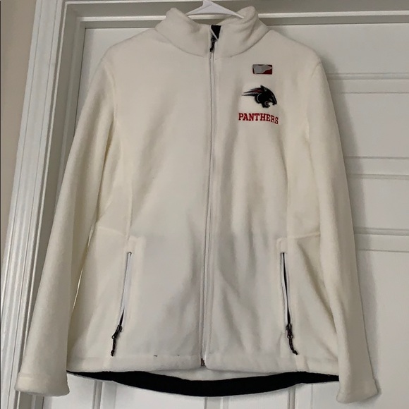 Clark Atlanta Fleece White Jacket (Full Zip-Up) - Picture 1 of 4